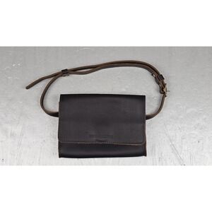 Portland Leather Goods Brown Smooth Full-Grain Basic Belt Bag Crossbody NEW